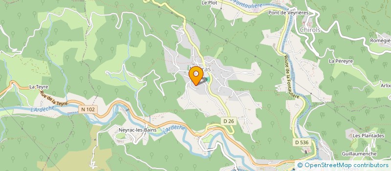 localisation de l'entreprise MADAME PATRICIA DEMANGEON  MEYRAS