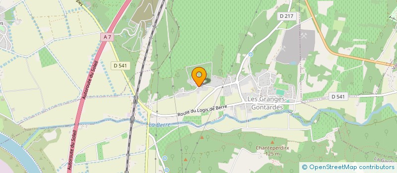 localisation de l'entreprise MADAME PATRICIA DEMO  LES GRANGES GONTARDES