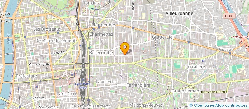 localisation de l'entreprise MADAME PATRICIA DENOYER  VILLEURBANNE