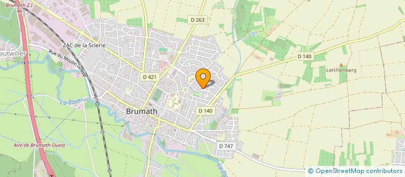 localisation de l'entreprise MADAME PATRICIA DENU  BRUMATH