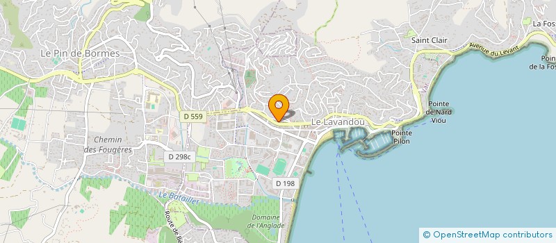 localisation de l'entreprise MADAME PATRICIA DESAGES à LE LAVANDOU