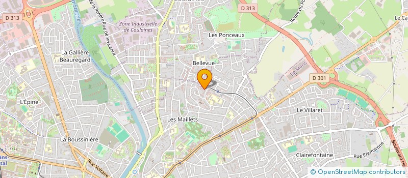 localisation de l'entreprise MADAME PATRICIA DESBORDES à LE MANS