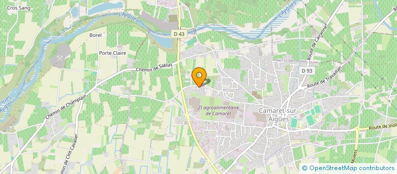 localisation de l'entreprise MADAME PATRICIA DESCHAMPS  CAMARET-SUR-AIGUES