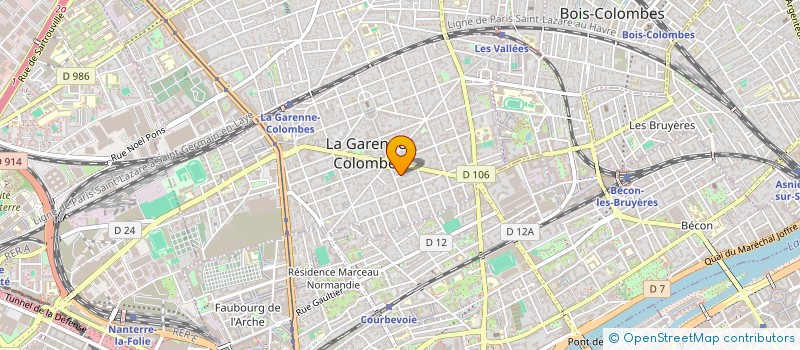 localisation de l'entreprise MADAME PATRICIA DESPLATS à LA GARENNE-COLOMBES