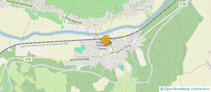 localisation de l'entreprise MADAME PATRICIA DEVILLEZ  NOGENT-L'ARTAUD