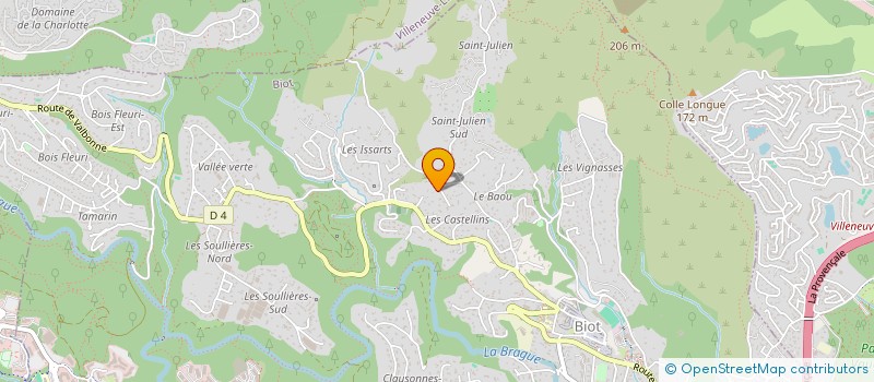 localisation de l'entreprise MADAME PATRICIA DI MERCURIO  BIOT