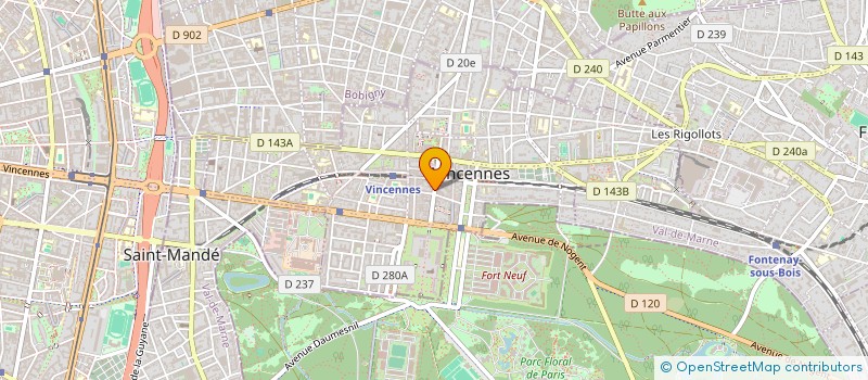 localisation de l'entreprise MADAME PATRICIA DIAZ-GONZALEZ à VINCENNES