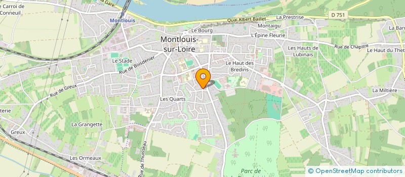 localisation de l'entreprise MADAME PATRICIA DONIN  ATHEE SUR CHER