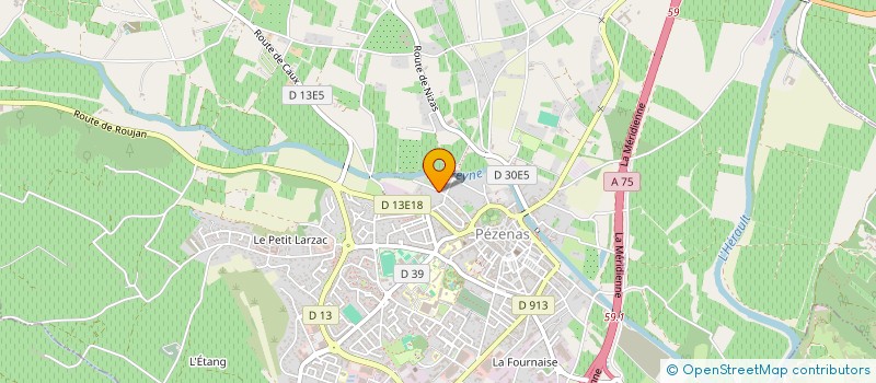 localisation de l'entreprise MADAME PATRICIA DORADOU  PEZENAS