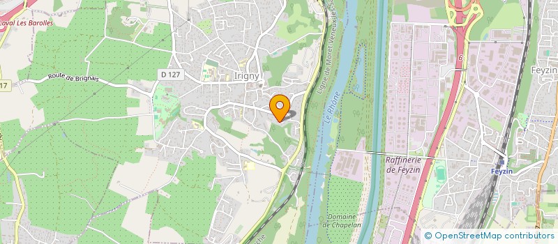 localisation de l'entreprise MADAME PATRICIA DORANGEVILLE à IRIGNY