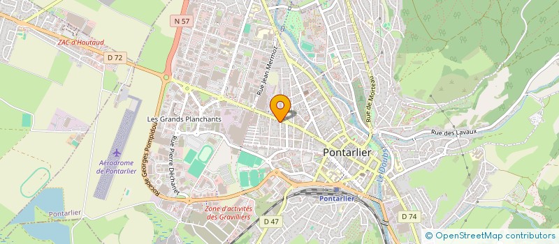 localisation de l'entreprise MADAME PATRICIA DORNIER  PONTARLIER