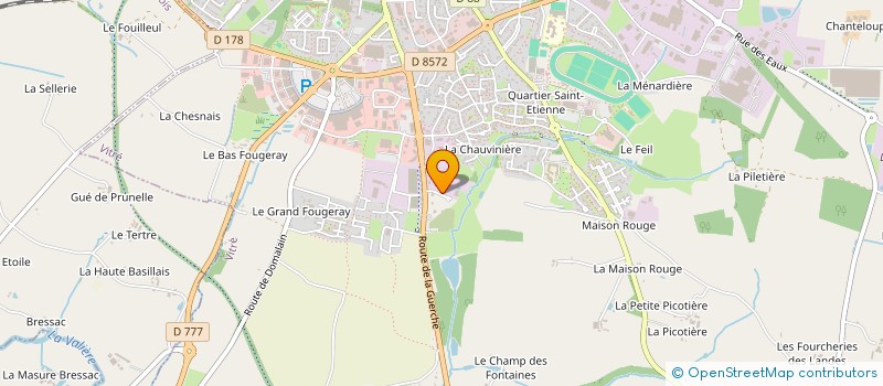 localisation de l'entreprise MADAME PATRICIA DROUELLE  VITRE