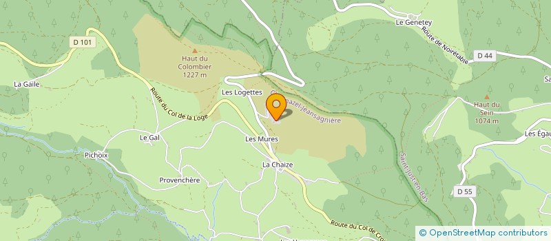 localisation de l'entreprise MADAME PATRICIA DUBIEN  CHALMAZEL-JEANSAGNIERE