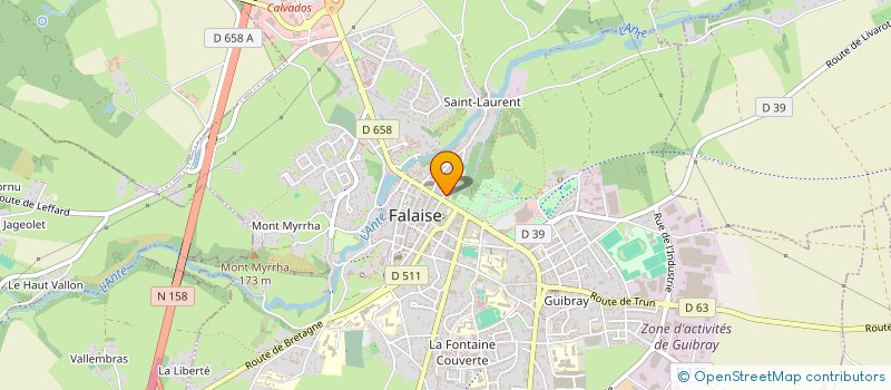 localisation de l'entreprise MADAME PATRICIA DUBOIS à FALAISE