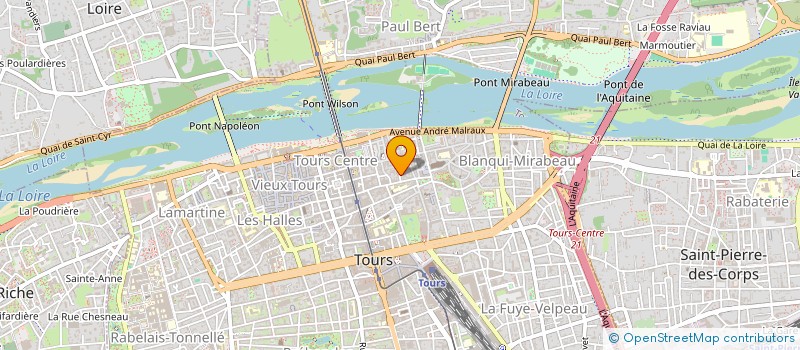 localisation de l'entreprise MADAME PATRICIA DUBREUIL-CHAMBARDEL  TOURS