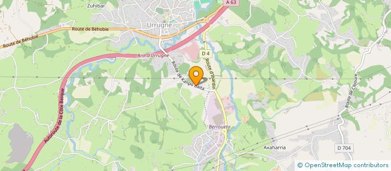 localisation de l'entreprise MADAME PATRICIA DUCHOCHOY  URRUGNE