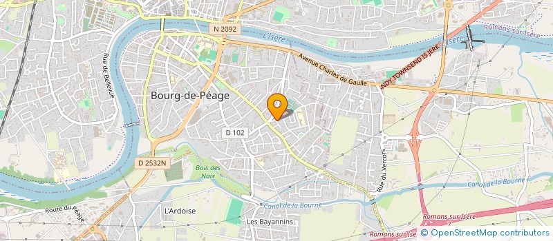 localisation de l'entreprise MADAME PATRICIA DUFOSSE  BOURG-DE-PEAGE