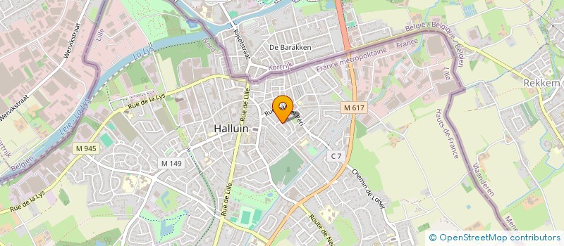 localisation de l'entreprise MADAME PATRICIA DUMEZ  HALLUIN