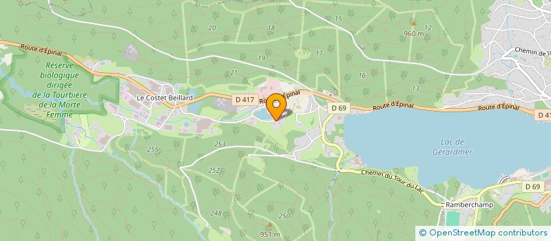 localisation de l'entreprise MADAME PATRICIA DUPREEL  GERARDMER