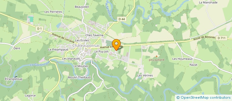 localisation de l'entreprise MADAME PATRICIA DUREPAIRE à CHATEAUPONSAC