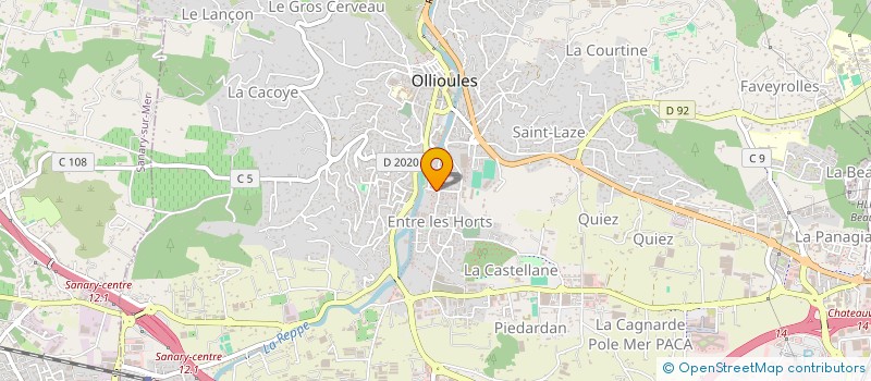 localisation de l'entreprise MADAME PATRICIA DUSSAULE  OLLIOULES