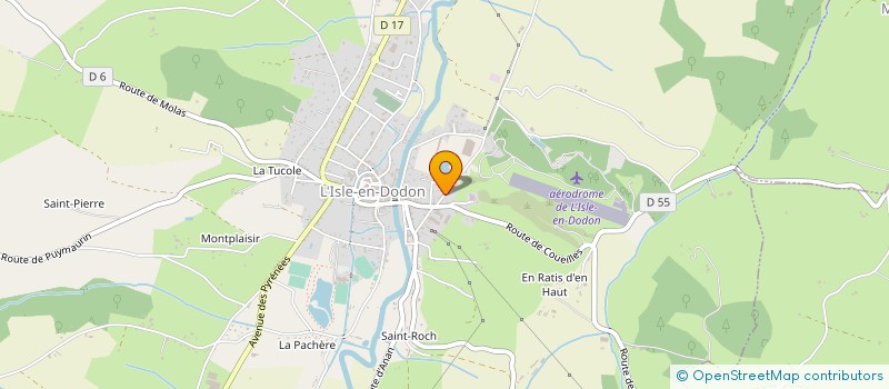 localisation de l'entreprise MADAME PATRICIA DUTECH  L'ISLE-EN-DODON