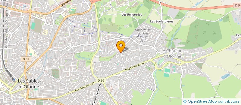 localisation de l'entreprise MADAME PATRICIA DUTERTRE à LES SABLES D'OLONNE