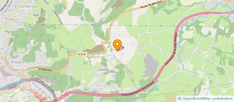 localisation de l'entreprise MADAME PATRICIA ECHEVESTE  URRUGNE