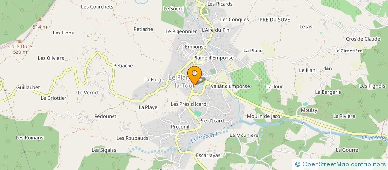 localisation de l'entreprise MADAME PATRICIA ECK  LE PLAN-DE-LA-TOUR