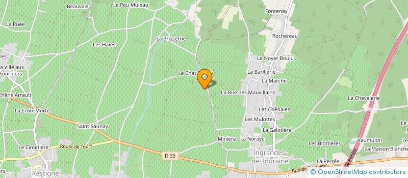 localisation de l'entreprise MADAME PATRICIA EFFRAY  RESTIGNE