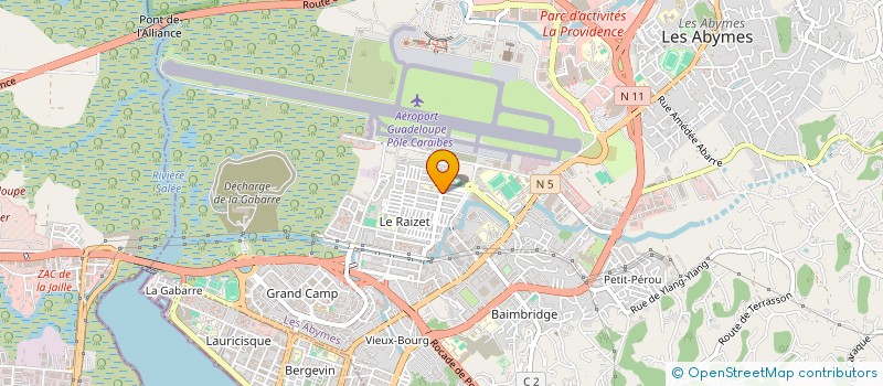 localisation de l'entreprise MADAME PATRICIA ELOI à LES ABYMES