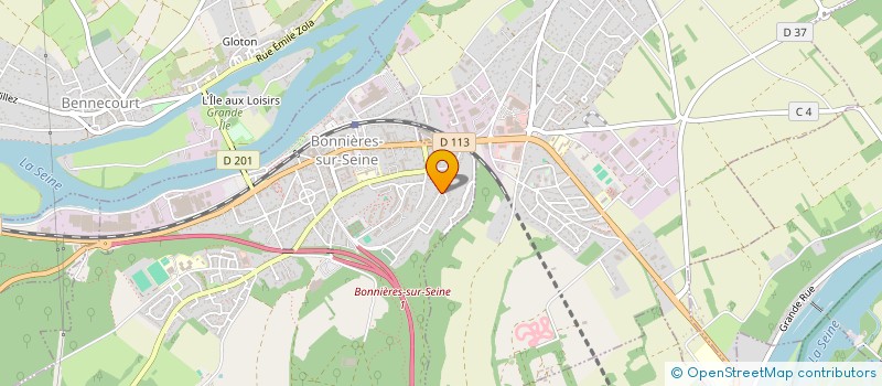 localisation de l'entreprise MADAME PATRICIA EYRAUD  BONNIERES-SUR-SEINE