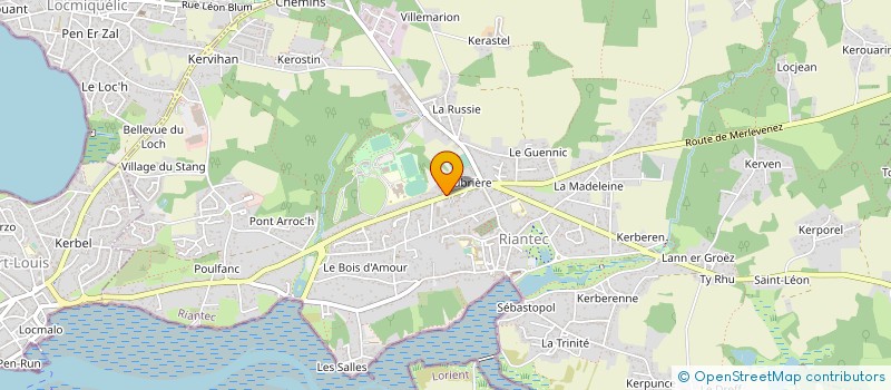 localisation de l'entreprise MADAME PATRICIA FABREGUES  RIANTEC