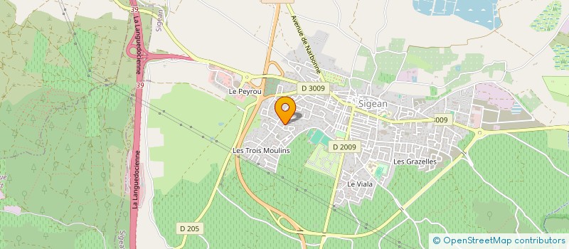 localisation de l'entreprise MADAME PATRICIA FALANGA  SIGEAN