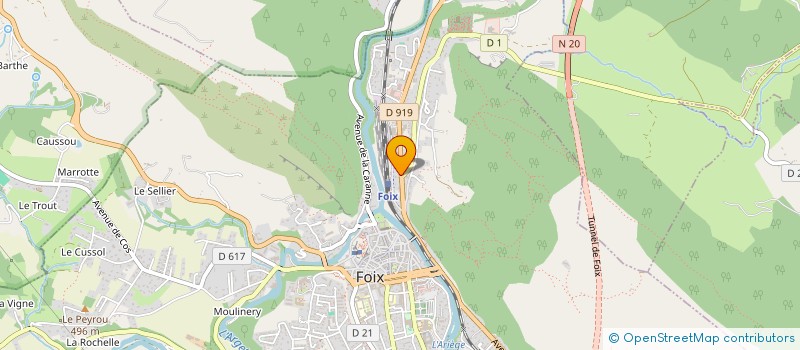 localisation de l'entreprise MADAME PATRICIA FALGAYRAC à FOIX