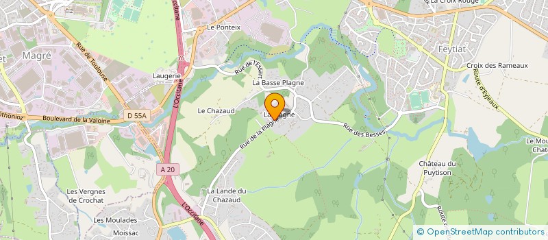 localisation de l'entreprise MADAME PATRICIA FAUCHER à FEYTIAT