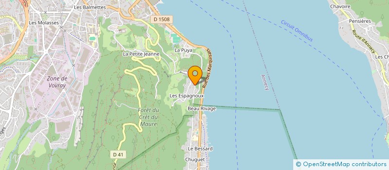 localisation de l'entreprise MADAME PATRICIA FAZY à ANNECY