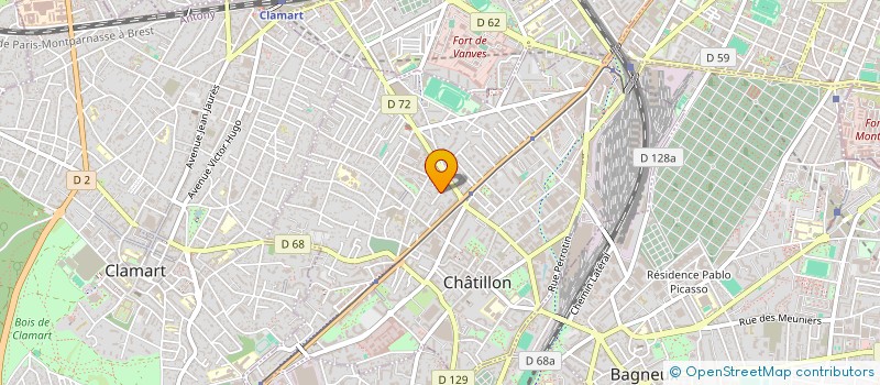 localisation de l'entreprise MADAME PATRICIA FEL  CHATILLON