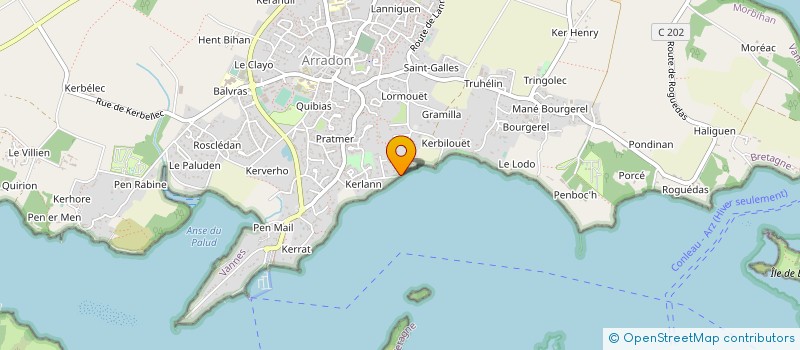 localisation de l'entreprise MADAME PATRICIA FENNER  ARRADON