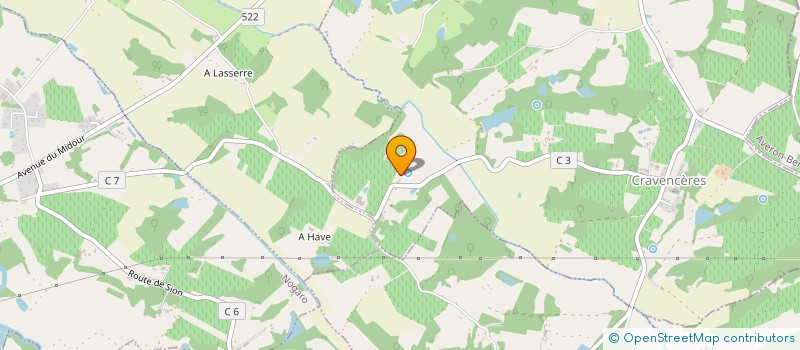 localisation de l'entreprise MADAME PATRICIA FERNANDEZ  CRAVENCERES