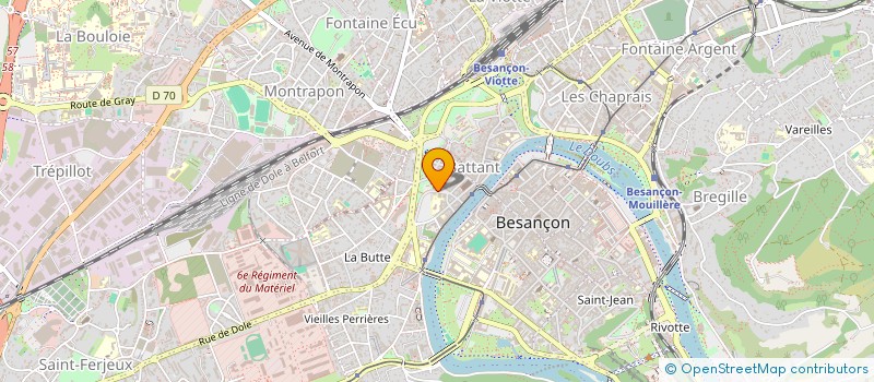 localisation de l'entreprise MADAME PATRICIA FERRAND à BESANCON
