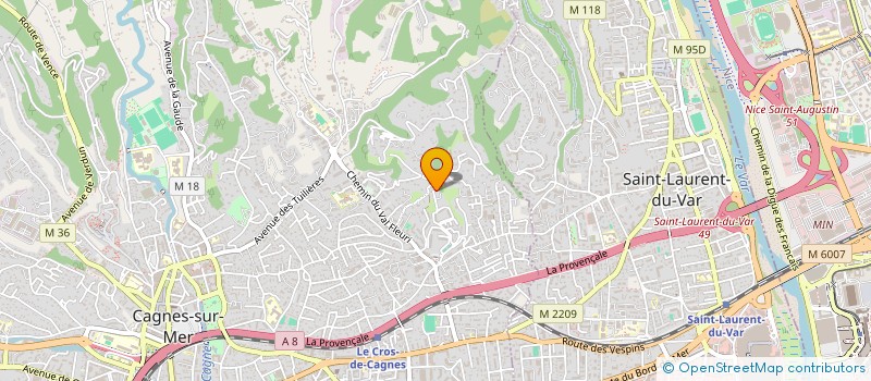 localisation de l'entreprise MADAME PATRICIA FERRARI  CAGNES-SUR-MER
