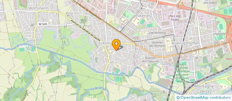 localisation de l'entreprise MADAME PATRICIA FEUERHERD AKOUMA  ECKBOLSHEIM