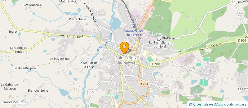 localisation de l'entreprise MADAME PATRICIA FEVRIER à SAINT-YRIEIX-LA-PERCHE