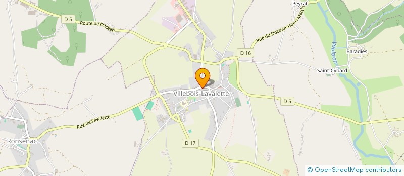 localisation de l'entreprise MADAME PATRICIA FILLONNEAU à VILLEBOIS-LAVALETTE
