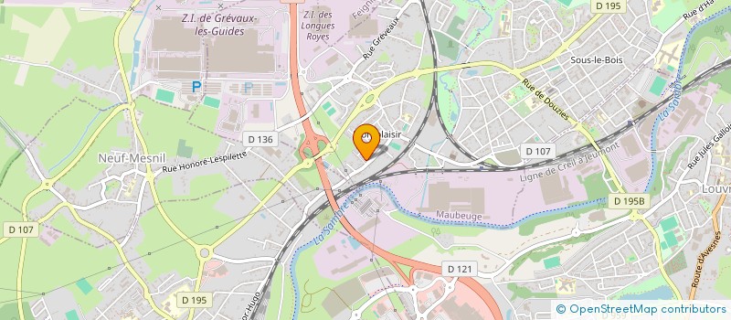 localisation de l'entreprise MADAME PATRICIA FLAMENT  MAUBEUGE