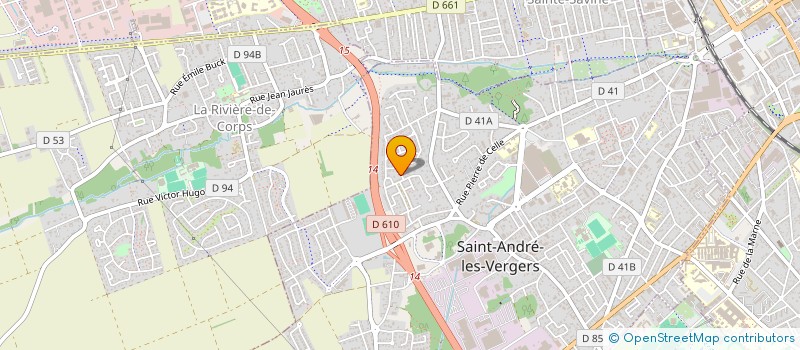 localisation de l'entreprise MADAME PATRICIA FONDRILLON  SAINT-ANDRE-LES-VERGERS