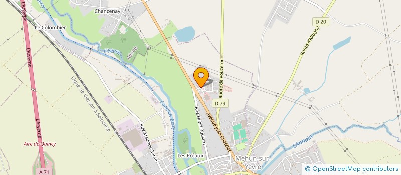 localisation de l'entreprise MADAME PATRICIA FONSECA  MEHUN-SUR-YEVRE