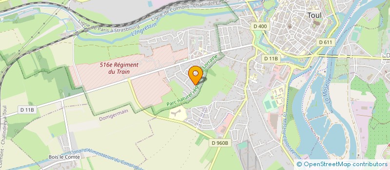 localisation de l'entreprise MADAME PATRICIA FORCADETTE  ECROUVES