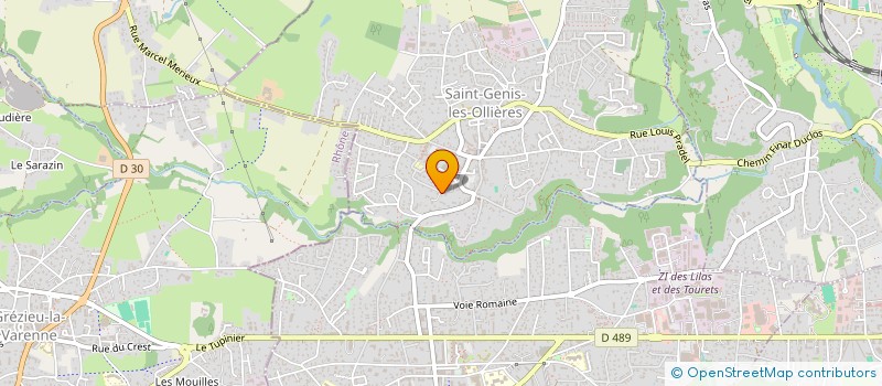 localisation de l'entreprise MADAME PATRICIA FRAGA MARTINS  SAINT-GENIS-LES-OLLIERES